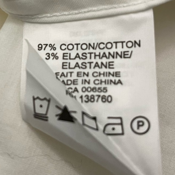 NWT-Michel Studio~Dress Shirt~Size 16~White - Picture 8 of 10